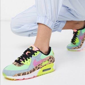 Nike Air Max 90 animal neon trainers